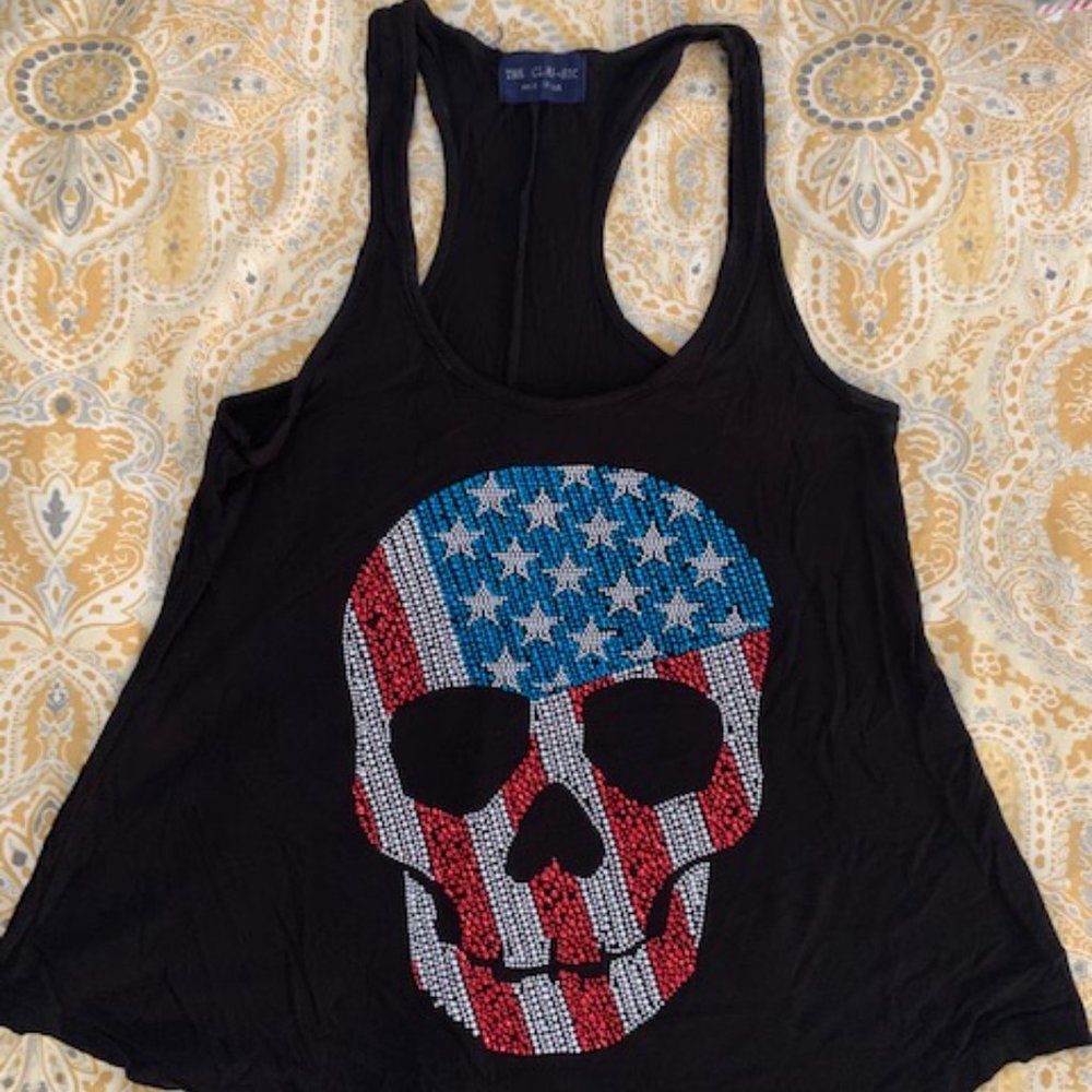 The Classic, Beaded Skill Black Tank Top